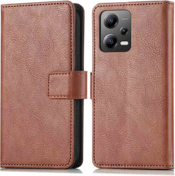 imoshion Hoesje Geschikt voor Xiaomi Poco X5 5G Hoesje Met Pasjeshouder - imoshion Luxe Bookcase - Bruin
