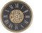 Muurklok Home ESPRIT Zwart Gouden Kristal Ijzer 80 x 9,5 x 80 cm