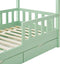 Juskys Marli - Kinderbed - 90 x 200 cm - Inclusief bedlades - Mint