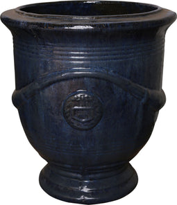 PTMD Izy Bloempot - H48 x Ø42 cm - Keramiek - Blauw