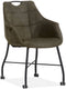 Stoel Promise met wielen, metalen onderstel