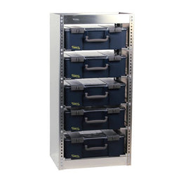 Raaco CarryLite 150-9 - Rek aluminium 5x - Diepte 380 mm - Breedte 486 mm - Hoogte 992 mm