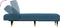 vidaXL - Chaise - longue - fluweel - blauw