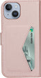Mobiparts Classic Wallet Case - Flip Cover - Ruimte voor pasjes - Roze (iPhone 13, iPhone 14)