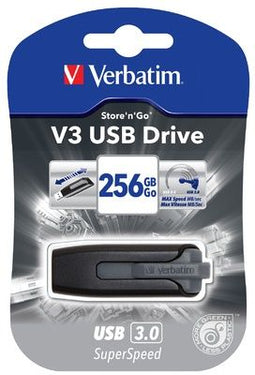 Verbatim Store 'n' Go V3 - USB 3.2 - 256GB - Zwart