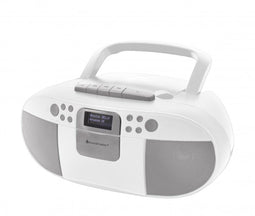 Soundmaster SCD7800WE - Draagbare Boombox - DAB+ Radio CD Cassette USB - Wit