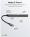 Goobay 74460 - USB-C Hub - 5 poorten met Power Delivery - Grijs