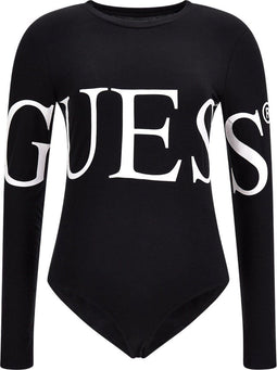 Guess Logo Body - Dames Body - Lange mouw - Zwart (M)