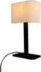 Dyberg Larsen Calix - Tafellamp - Ovale stoffen kap - Nature/Black