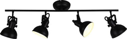 RL LIVE YOUR LIGHT GINO - Spot - 4x E14 - Mat zwart