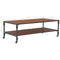 vidaXL - Salontafel - met - schap - 120x60x40 - cm - massief - vurenhout
