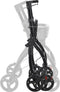 Aluminium Rollator Aktiv - Binnenrollator - Opvouwbaar 360° wielen - Zwart