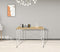 VDD Industrial Vintage Design - Bureau Stoer - laptoptafel - industrieel - wit metaal lichtbruin - 110x50x78 cm
