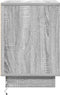 vidaXL - Nachtkastjes - met - LED-verlichting - - - 2 - stuks - - - Grijs - Sonoma - - - 39x34.5x50 - cm