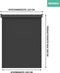 VONROC SMART BLINDS - Elektrisch rolgordijn - Uitbreiding 120 x 190 - Zwart