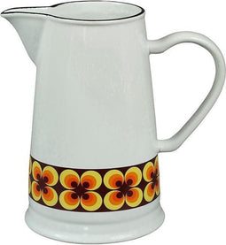 CABANAZ - schenkkan, Ramona, retro, keramiek, PITCHER, 1.6 liter, geel