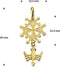 Marie Celeste - Hanger hugenotenkruis - 14 karaat goud - 25 mm