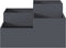 vidaXL - Tuinbak - 100x100x48 - cm - Anthraciet - Staal