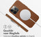 Accezz iPhone 13 Pro - Leren Hoesje - Geschikt voor MagSafe - Sienna Brown