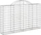 vidaXL - Schanskorven - 13 - st - gewelfd - 200x30x120/140 - cm - ijzer