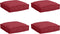 vidaXL - Palletkussens - voor - Zitplaatsen - - - 4 - stuks - - - Wijnrood - - - 40x40x8 - cm - - - Oxford - Stof