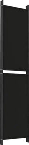 vidaXL - Kamerscherm - met - 6 - panelen - 300x220 - cm - stof - zwart