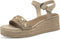 Tamaris Raffia Sandalen - Platte sandalen - Touch-it binnenzool - Beige