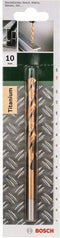 Bosch 2609255109 - Metaalboren HSS-TiN - Diameter 10 mm - Schachtdiameter 10 mm - Nuttige lengte 87 mm