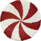 SWIRL CANDY - Sierkussen set van 2 - Rood/Wit - 40 cm - Polyester