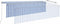 vidaXL - Luifel - handmatig - uittrekbaar - met - rolgordijn - 5x3 - m - blauw - en - wit