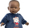 Llorens babypop Zareb donker met kleding en speen 42 cm
