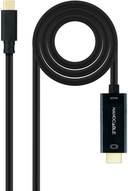 Nanocable 10.15.5133 - Kabel USB C naar HDMI - 4K Ultra HD - Zwart 3 m