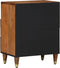 vidaXL - Nachtkastje - 50x33x60 - cm - Massief - Mango - Hout