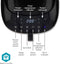 Nedis SmartLife Heteluchtfriteuse - Wi-Fi - 7,2 l - Tijdschakelaar: 60 min - Aantal vooraf ingestelde programma's: 8 - Digitaal - Android / IOS - Zwart