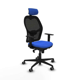 Jorquera Piqueras y Crespo 1D036G2 - Bureaustoel met hoofdsteun - Verstelbare hoogte - Blauw