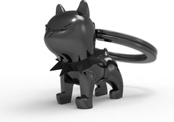 Metalmorphose sleutelhanger hond bulldog zwart Guarding