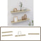 vidaXL - Wandplanken - 2 stuks - MDF - 60x9x3 cm - Sonoma eiken (2 stuks)