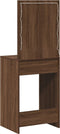 vidaXL - Kaptafel - met - LED - Verlichting - - - Bruin - Eik - 50x41x135 - cm