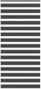 vidaXL - Zebra - rolgordijn - 115x200 - cm - stofbreedte - 110,9 - cm - zwart