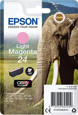 Epson 24 - Inktcartridge - 360 pagina's - Licht Magenta