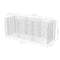 vidaXL - Gabion - plantenbak - verhoogd - 270x90x100 - cm - staal