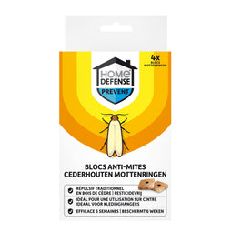 Home Defense - Kledingmotten Ringen - Cederhout - 4 stuks