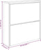vidaXL - Schoenenkast - met - spiegel - 2-laags - 63x17x67 - cm - bruineiken
