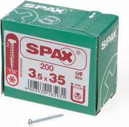 Spax T-star spaanplaatschroef vz ck 3.5x35mm Torx TX15 (1000 st)