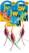 JW Cataction Lattice Ball With Tail - 20 cm - Ø 5,5 cm - Speelgoed voor katten - Kattenspeeltje - Meerkleurig
