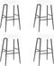 vidaXL - Barstoelen - 4 - st - wit