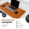 WURK Professionele Bureau Onderlegger - Bureau Organizer - Muismat XXL - Inclusief Kabel Clip - 90x45 cm - Bruin
