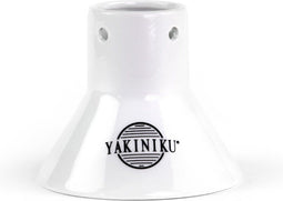 Yakiniku - Chicken Sitter - Beer Can - Keramisch - Wit - Kiphouder - BBQ Accessoire