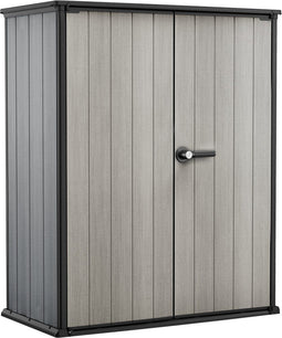 Keter High Store+ Opbergkast - 1400L - 140x73,6x170,4cm - Grijsbruin
