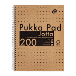 Pukka Pad - Collegeblok pad jotta a4 lijn 200pag kraft | 3 stuks